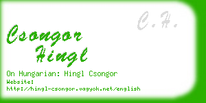 csongor hingl business card
